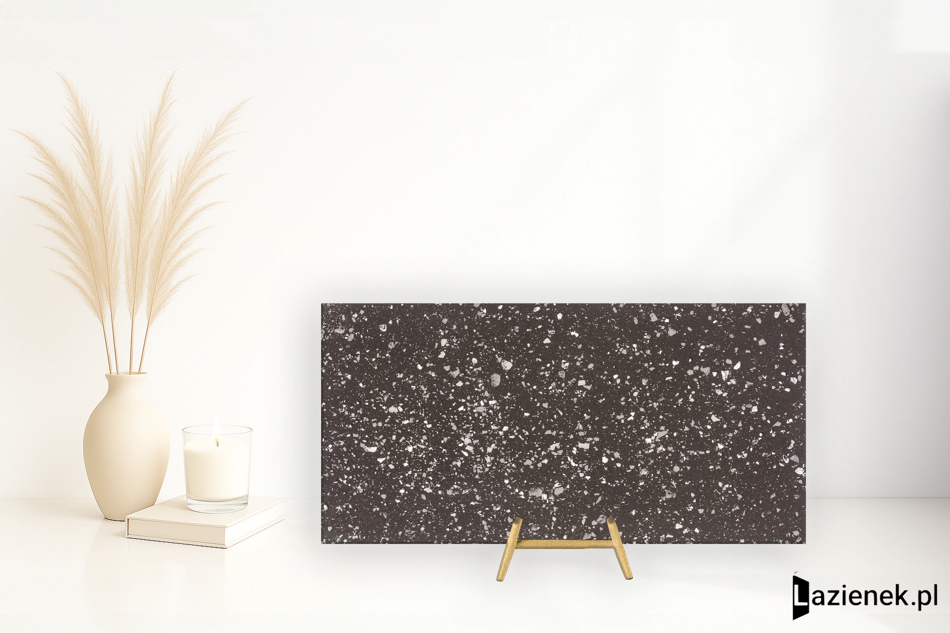Casalgrande Padana Terrazzotech Nero błyszcząca 60x120 cm gr. 9 mm - płytka rektyfikowana/14460154